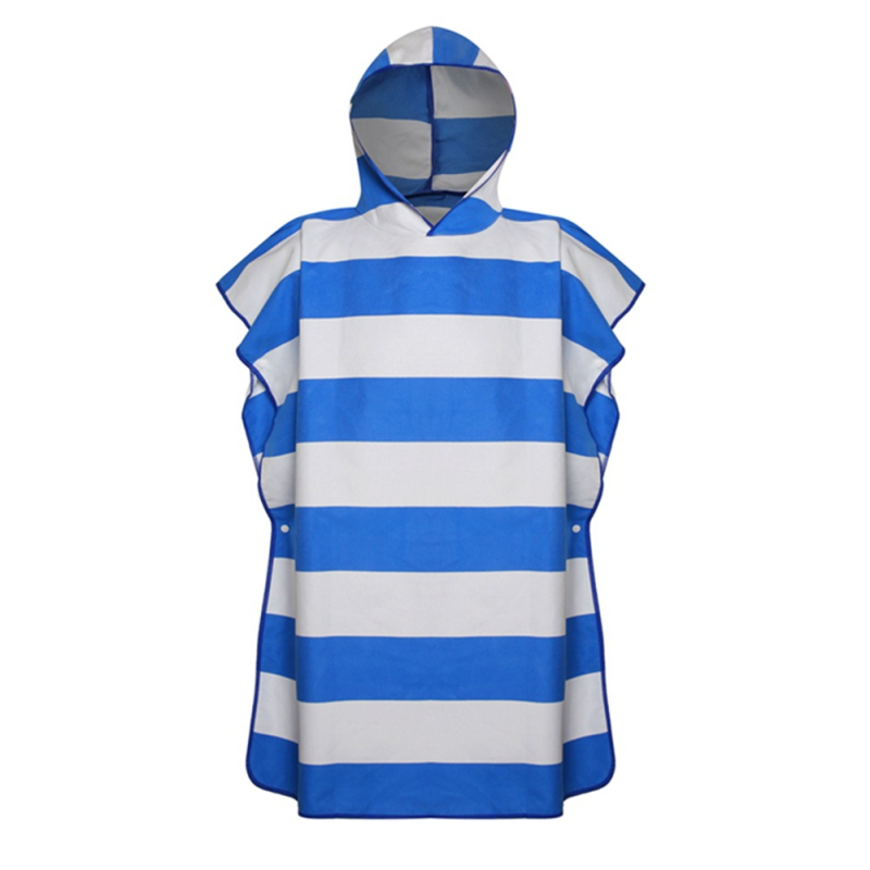 Παιδική ριγέ ρόμπα αλλαγής από υπερλεπτές ίνες microfiber, γρήγορο στέγνωμα, 245 g, 85% πολυεστέρας