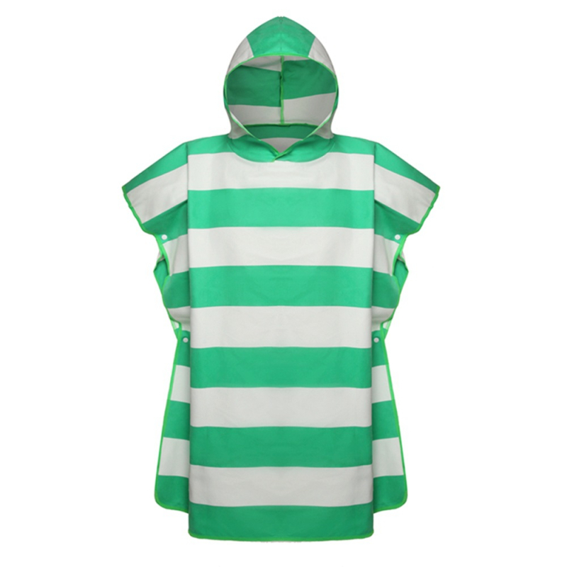 Παιδική ριγέ ρόμπα αλλαγής από υπερλεπτές ίνες microfiber, γρήγορο στέγνωμα, 245 g, 85% πολυεστέρας