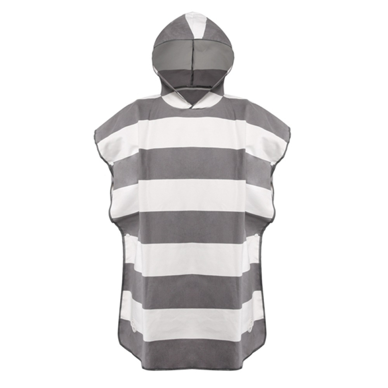 Παιδική ριγέ ρόμπα αλλαγής από υπερλεπτές ίνες microfiber, γρήγορο στέγνωμα, 245 g, 85% πολυεστέρας