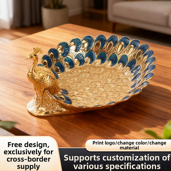 Чиния за плодове от алуминиева сплав, със животински модел, скандинавски стил, за сервиране на плодове и декорация.