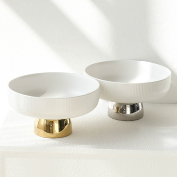 Порцеланова плодова чиния на крак — скандинавски стил, светъл лукс, Xingye, висококачествен продукт