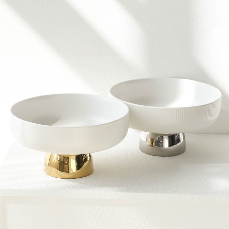 Порцеланова плодова чиния на крак — скандинавски стил, светъл лукс, Xingye, висококачествен продукт