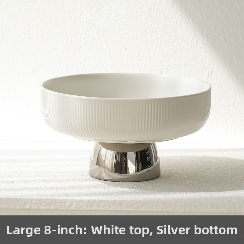 Порцеланова плодова чиния на крак — скандинавски стил, светъл лукс, Xingye, висококачествен продукт