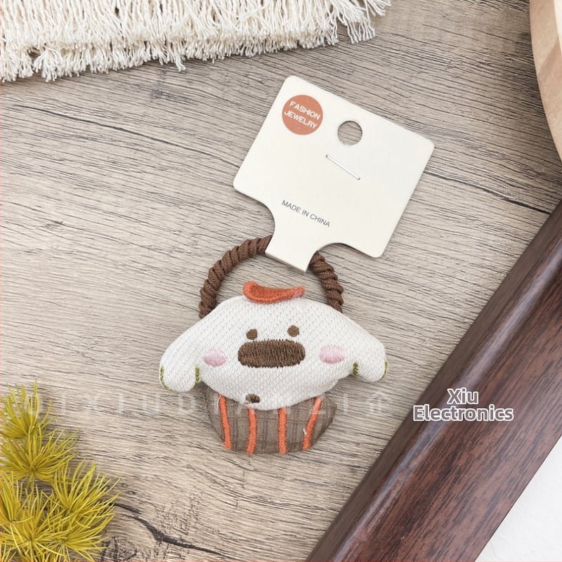 Σετ αξεσουάρ μαλλιών για παιδιά – Χειροποίητες υφασμάτινες κορδέλες με ζωικά μοτίβα (σκύλος και κουνέλι), στυλ δάσους