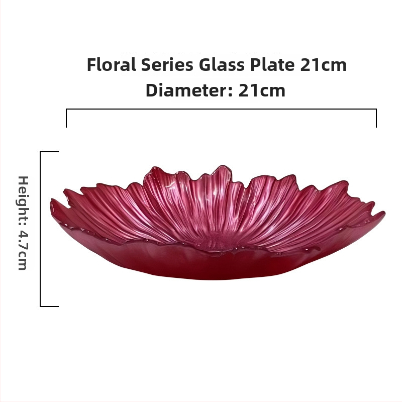 Stiklo vaisių lėkštė Housefan — be švino, pritaikoma, šiuolaikinio minimalistinio stiliaus, paruošta dovanai