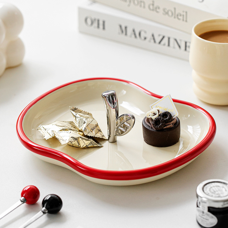 Порцеланова чиния за плодове, многоетажен поднос за показване, JIEBO, китайски стил домашен декор