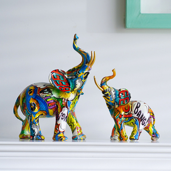 Slonova skulptura od smole, oslikana završna obrada, bez mogućnosti prilagodbe, od Individual Creation