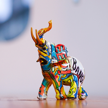 Slonova skulptura od smole, oslikana završna obrada, bez mogućnosti prilagodbe, od Individual Creation