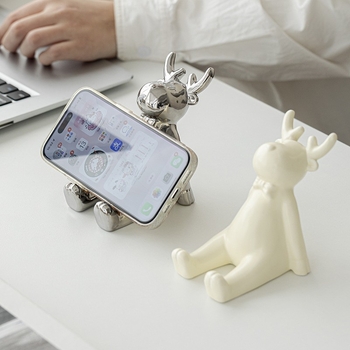 Držač za telefon s dizajnom jelena, stolna dekoracija (Porcelan, Marka Mu xu, Skandinavski stil, Tema: Životinje)