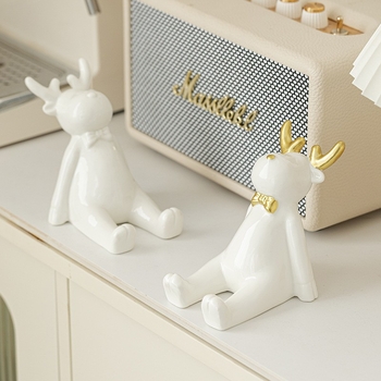 Držač za telefon s dizajnom jelena, stolna dekoracija (Porcelan, Marka Mu xu, Skandinavski stil, Tema: Životinje)