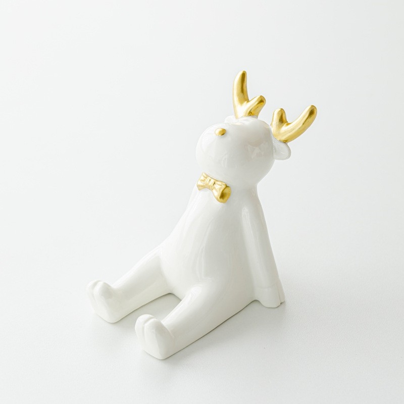 Držač za telefon s dizajnom jelena, stolna dekoracija (Porcelan, Marka Mu xu, Skandinavski stil, Tema: Životinje)