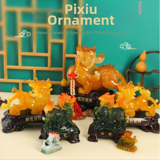 Pixiu ukras od smole — kineski stil, ručni rad od smole, pogodan kao poslovni dar