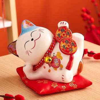 Katės figūrėlė – taupyklė, namų ir biuro interjerui, universalus stilius, gimtadienio dovana