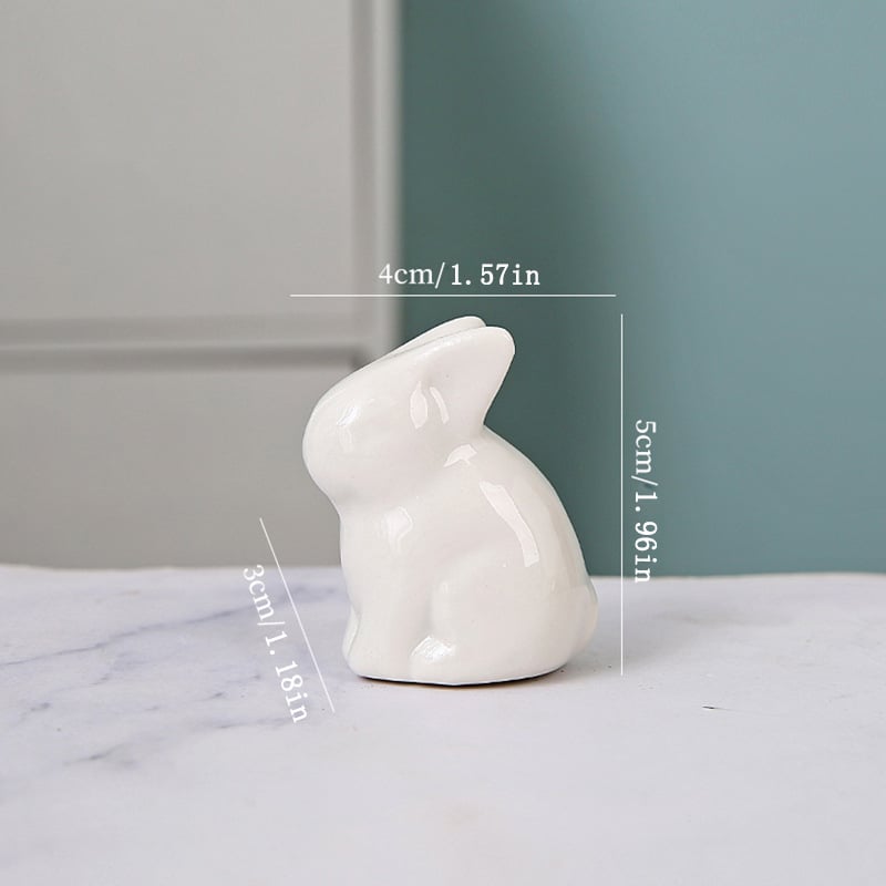 Keramički zeko ukras za čaj, tea pet, moderni minimalistički stil, poklon za putovanje, poslovni/promocijski poklon