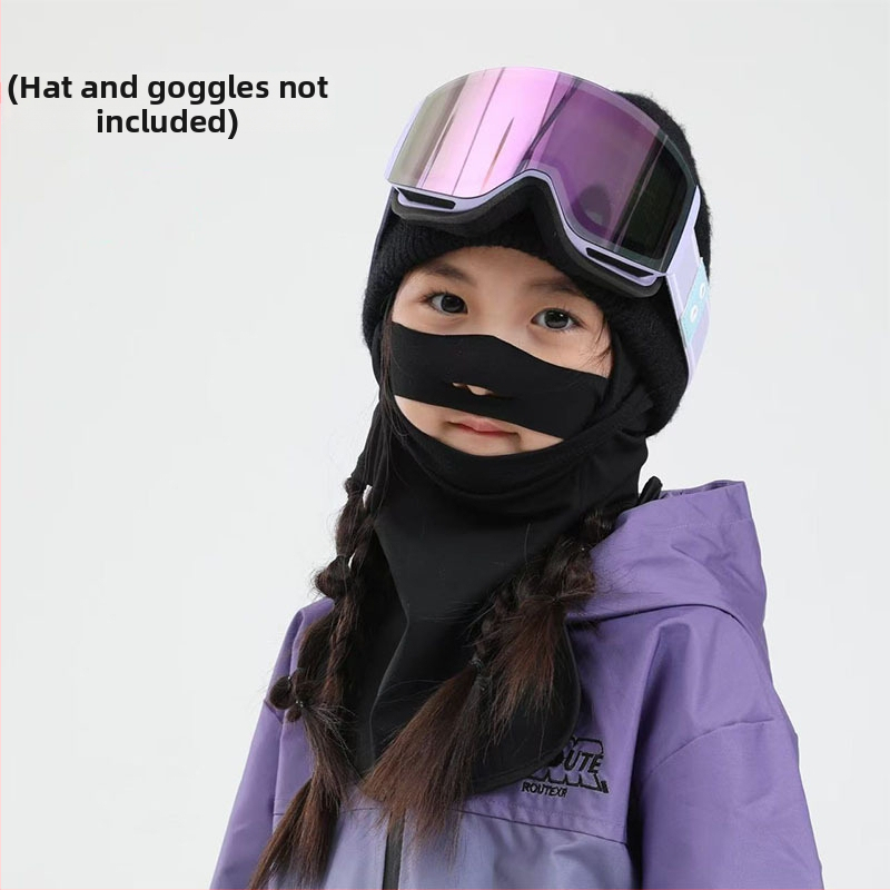 Slēpošanas sejas maska ar kapuci, neilons, flīsa oderējums, ātri žūst, sievietēm piemērota aizsargaprīkošana