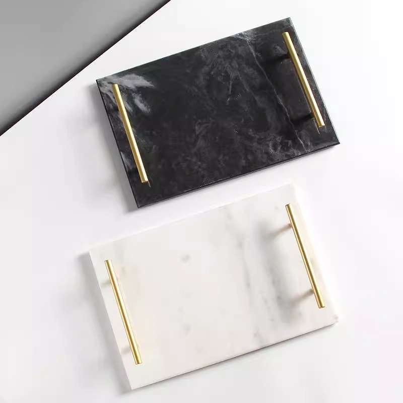 Nordic stil pladanj od smole s imitacijom mramora za nakit, deserte, kupaonsko skladištenje i aromaterapiju • Materijal: Smola • Marka: Yihong artworks • Šifra proizvoda: Marble tray • Površina: 3283093