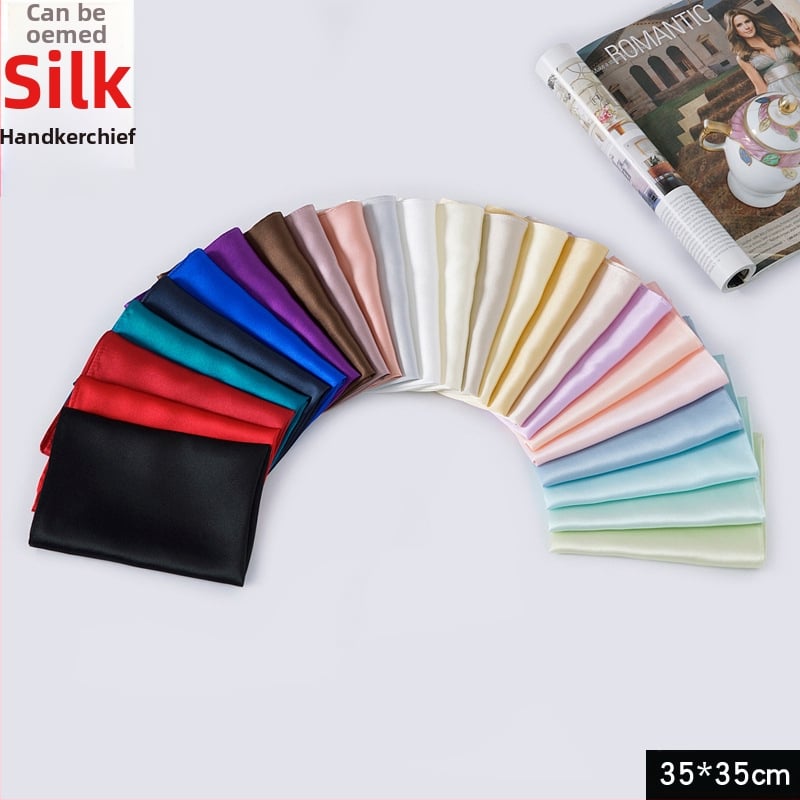 Носна кърпичка от мулберийска коприна, 12 г, 100% коприна, персонализирана обработка