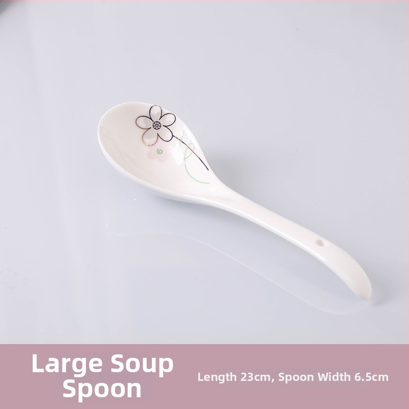 Keraminis stalo servizo rinkinys: ryžių dubenėliai, sriubos dubenėliai ir lėkštės; kaulinis porcelianas (>36% kaulo); gėlių raštas; dažyta glazūra; tinkamas mikrobangų krosnelėms.