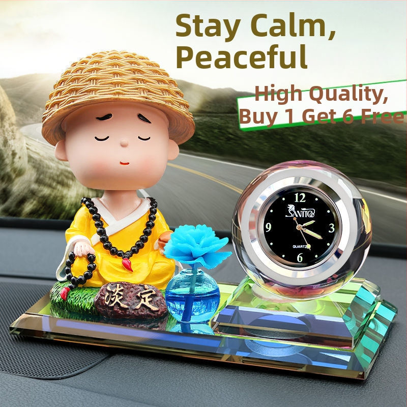 Auto interiérová dekorácia so solárnym poháňaným pohybujúcim sa kvetom pre arómaterapiu, kovová konštrukcia, vhodné ako firemné darčeky