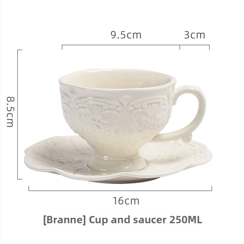 Κεραμικό σετ φλυτζανιών καφέ και πιάτων, σε νορδικό στυλ, μοντέλο 789-098, 0.5 kg, μονή συσκευασία