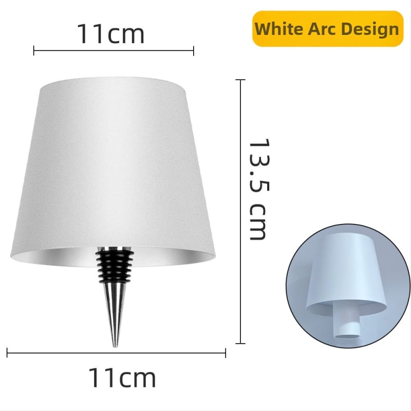 Vīna pudeles galda lampai ar RGB ambientā gaismu, metāla turētājs, radošs stils, OEM logotips, stāvošs dizains