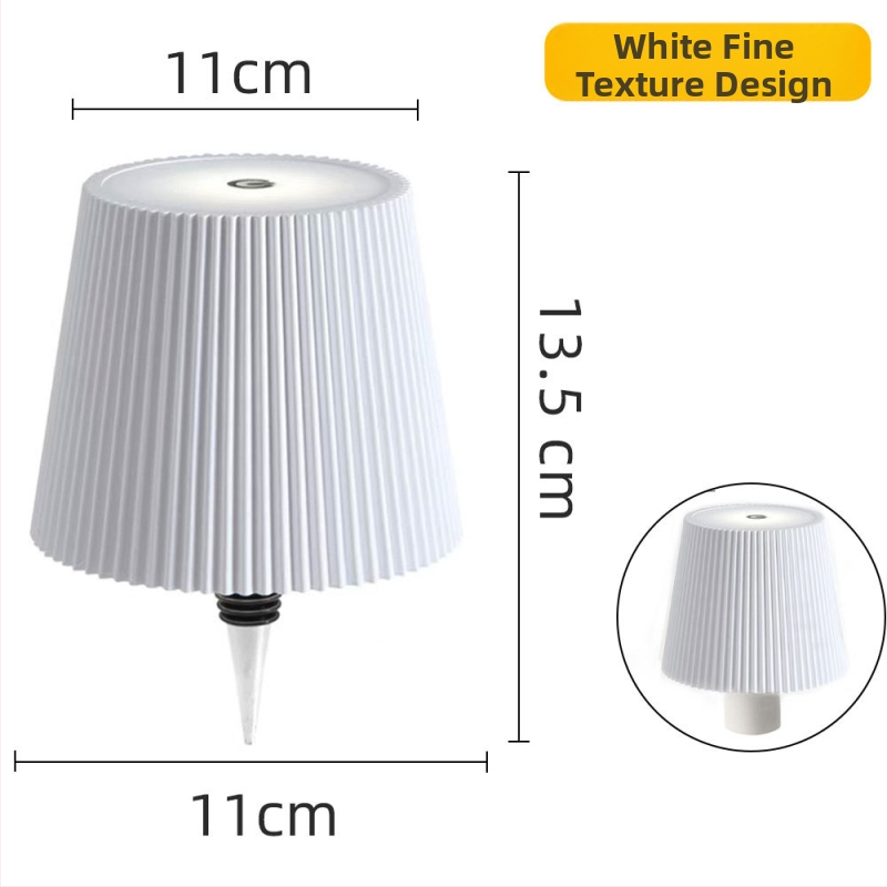 Vīna pudeles galda lampai ar RGB ambientā gaismu, metāla turētājs, radošs stils, OEM logotips, stāvošs dizains