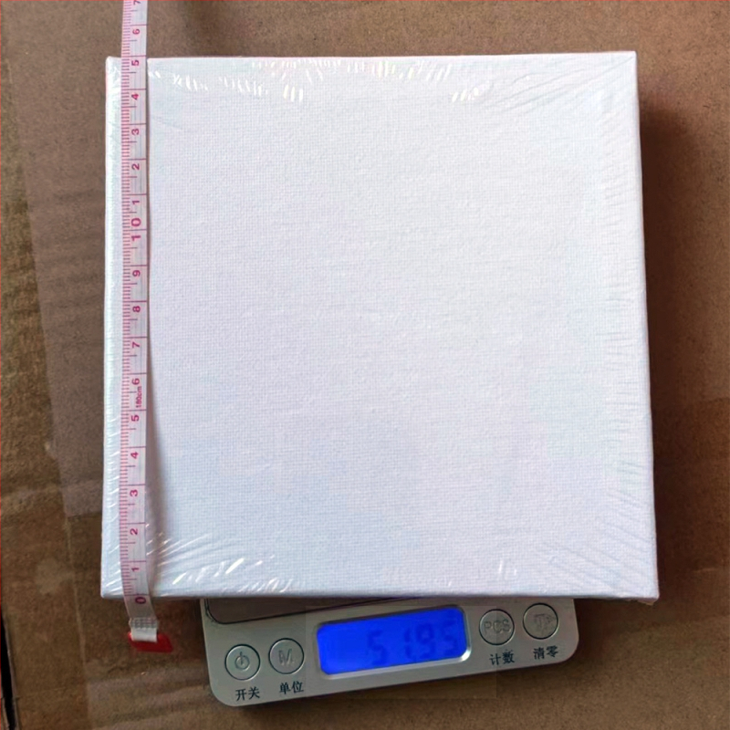 Koka kvadrāta mazs gleznošana rāmis ar statīvu bērniem – DIY akrila gleznošanai