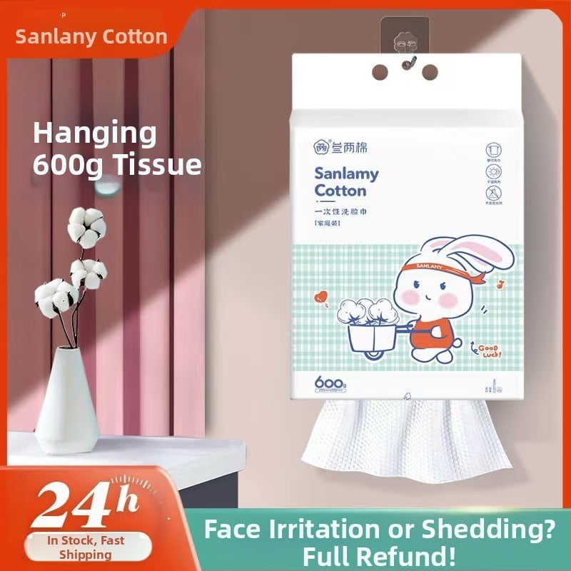 Τοίχο–εγκαταστημένης μιας χρήσης πετσέτα προσώπου – μαλακή, παχιά από ίνες βισκόζης, κρεμάμενο με μηχανισμό τράβηγμα, κατάλληλη για βρέφη