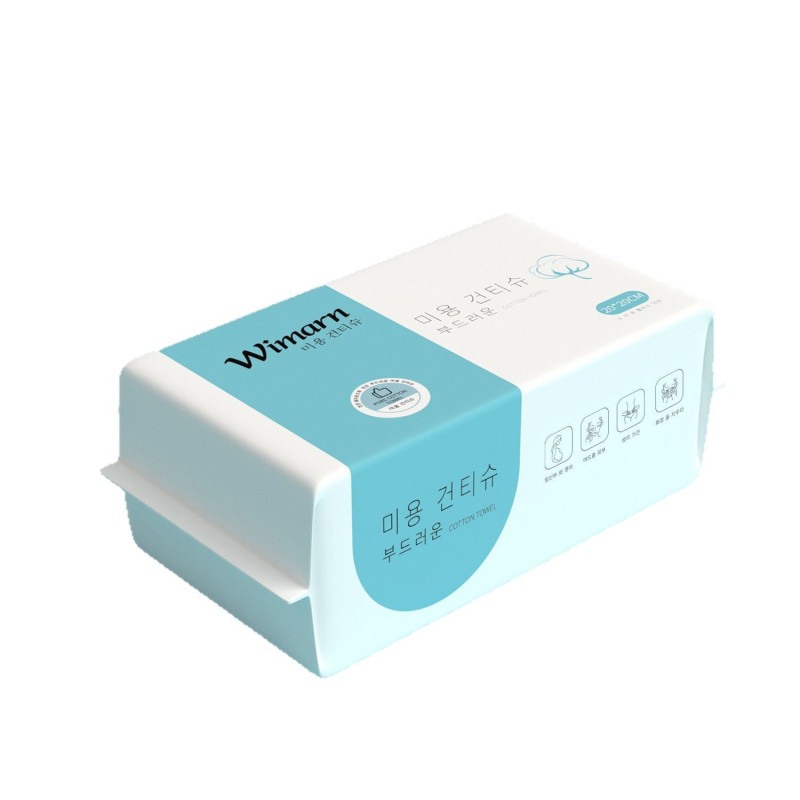 Μίας χρήσης παχύτερα μαντηλάκια καθαρισμού προσώπου, τύπου κρεμάστρας (ίνες βισκόζη· 100% φυτικές ίνες· επίπεδη ύφανση)