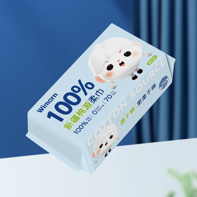 Μίας χρήσης παχύτερα μαντηλάκια καθαρισμού προσώπου, τύπου κρεμάστρας (ίνες βισκόζη· 100% φυτικές ίνες· επίπεδη ύφανση)