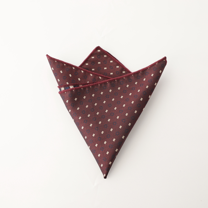 Ανδρικό επίσημο Jacquard μαντήλι τσέπης, φλοράλ μοτίβο, πολυεστερική ίνα, χειμώνας 2025