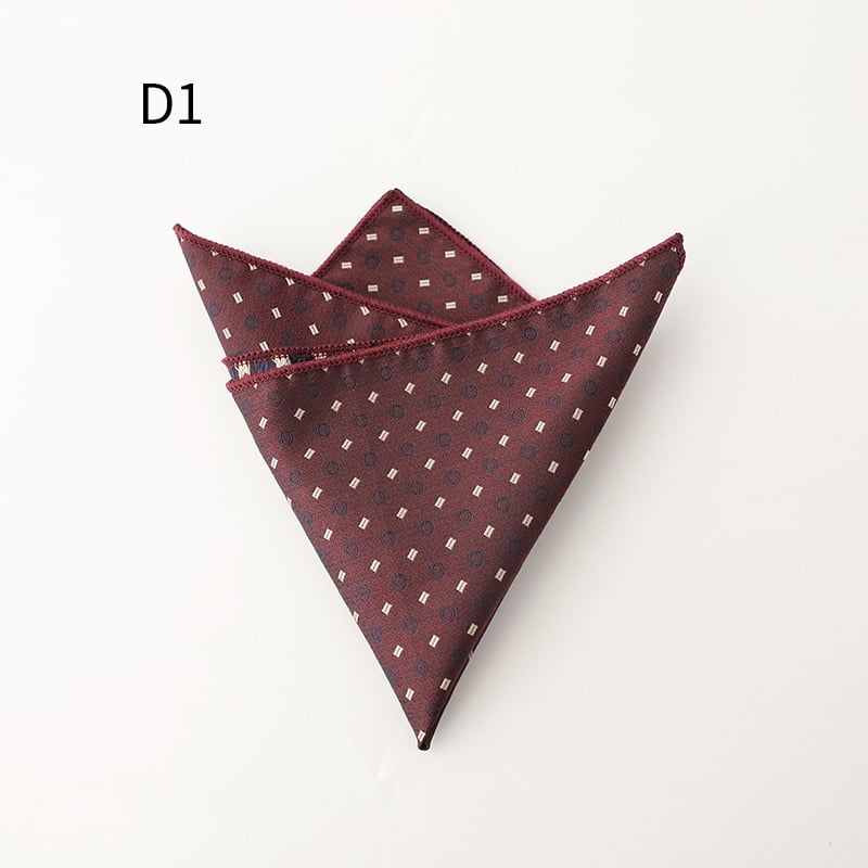 Ανδρικό επίσημο Jacquard μαντήλι τσέπης, φλοράλ μοτίβο, πολυεστερική ίνα, χειμώνας 2025