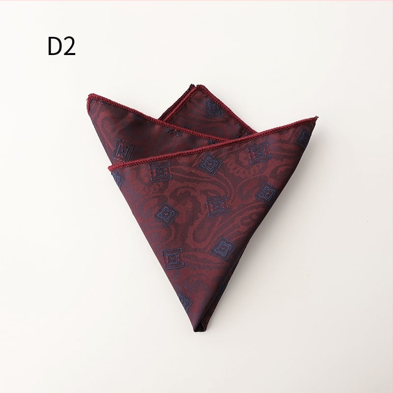 Ανδρικό επίσημο Jacquard μαντήλι τσέπης, φλοράλ μοτίβο, πολυεστερική ίνα, χειμώνας 2025