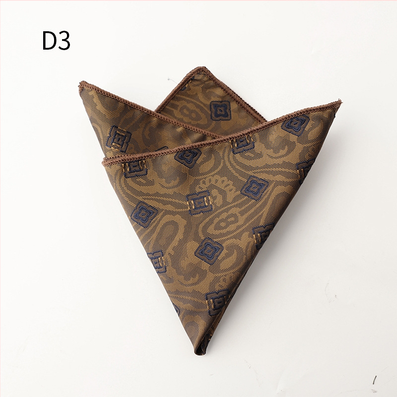 Ανδρικό επίσημο Jacquard μαντήλι τσέπης, φλοράλ μοτίβο, πολυεστερική ίνα, χειμώνας 2025