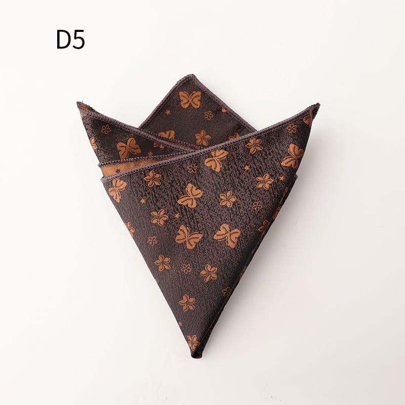 Ανδρικό επίσημο Jacquard μαντήλι τσέπης, φλοράλ μοτίβο, πολυεστερική ίνα, χειμώνας 2025