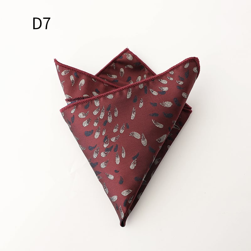 Ανδρικό επίσημο Jacquard μαντήλι τσέπης, φλοράλ μοτίβο, πολυεστερική ίνα, χειμώνας 2025