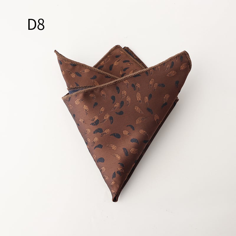 Ανδρικό επίσημο Jacquard μαντήλι τσέπης, φλοράλ μοτίβο, πολυεστερική ίνα, χειμώνας 2025