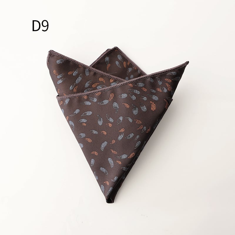 Ανδρικό επίσημο Jacquard μαντήλι τσέπης, φλοράλ μοτίβο, πολυεστερική ίνα, χειμώνας 2025