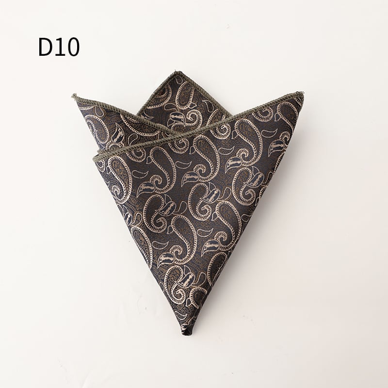 Ανδρικό επίσημο Jacquard μαντήλι τσέπης, φλοράλ μοτίβο, πολυεστερική ίνα, χειμώνας 2025