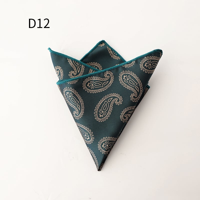 Ανδρικό επίσημο Jacquard μαντήλι τσέπης, φλοράλ μοτίβο, πολυεστερική ίνα, χειμώνας 2025