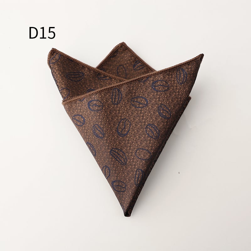 Ανδρικό επίσημο Jacquard μαντήλι τσέπης, φλοράλ μοτίβο, πολυεστερική ίνα, χειμώνας 2025