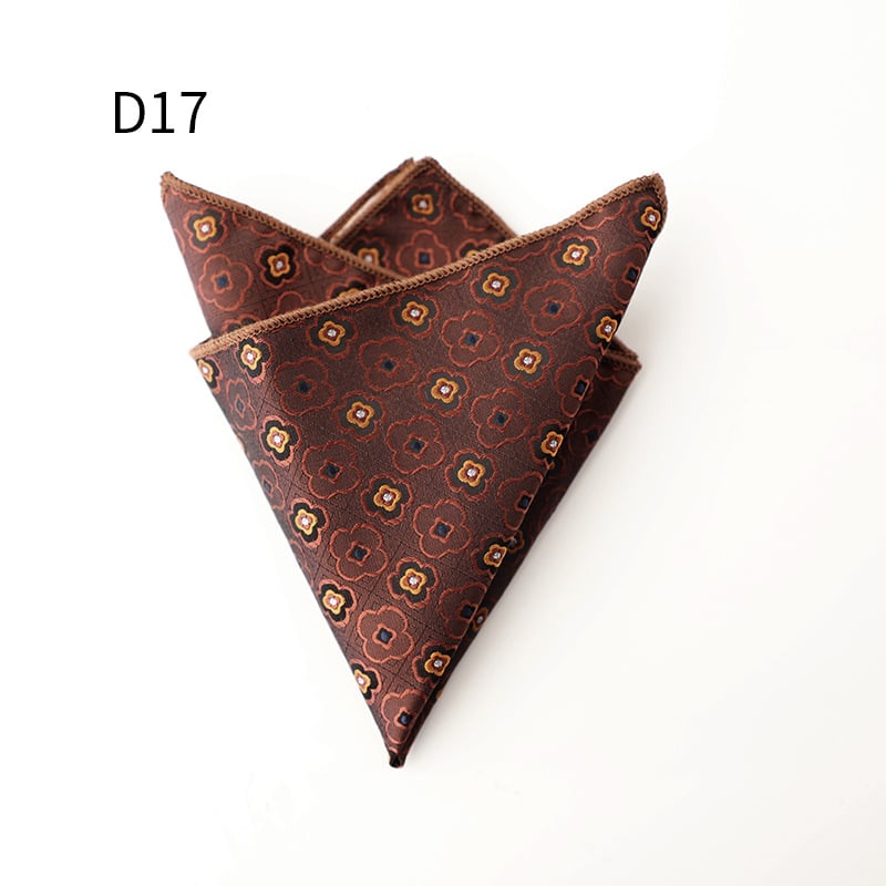 Ανδρικό επίσημο Jacquard μαντήλι τσέπης, φλοράλ μοτίβο, πολυεστερική ίνα, χειμώνας 2025