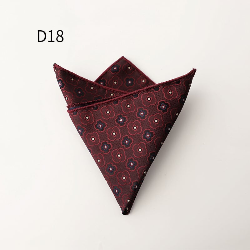 Ανδρικό επίσημο Jacquard μαντήλι τσέπης, φλοράλ μοτίβο, πολυεστερική ίνα, χειμώνας 2025