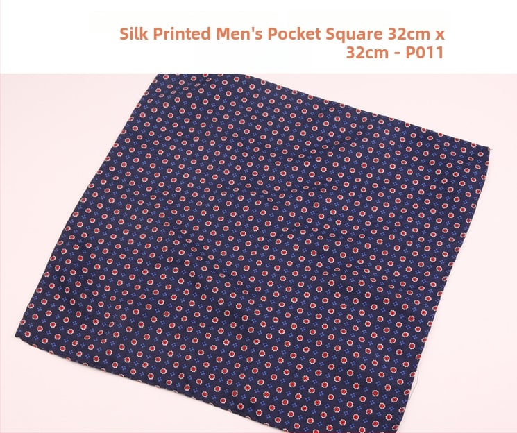 Μαντήλι τσέπης για άνδρες | Πολυεστερικό νήμα | Λουλουδάτο μοτίβο | Χαλαρό στυλ