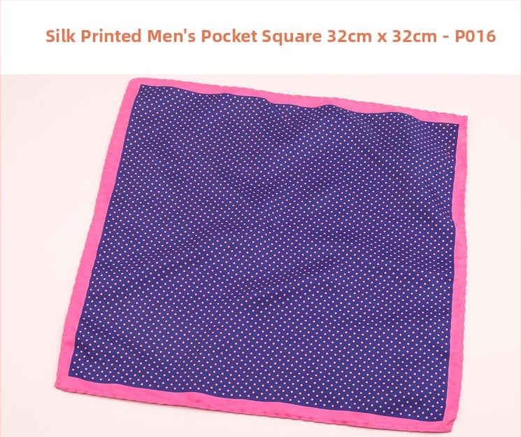 Μαντήλι τσέπης για άνδρες | Πολυεστερικό νήμα | Λουλουδάτο μοτίβο | Χαλαρό στυλ