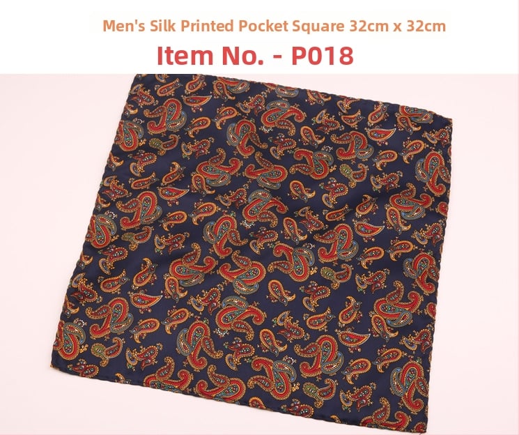 Μαντήλι τσέπης για άνδρες | Πολυεστερικό νήμα | Λουλουδάτο μοτίβο | Χαλαρό στυλ