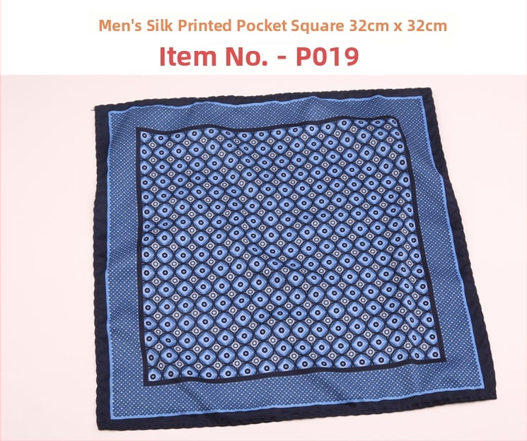 Μαντήλι τσέπης για άνδρες | Πολυεστερικό νήμα | Λουλουδάτο μοτίβο | Χαλαρό στυλ
