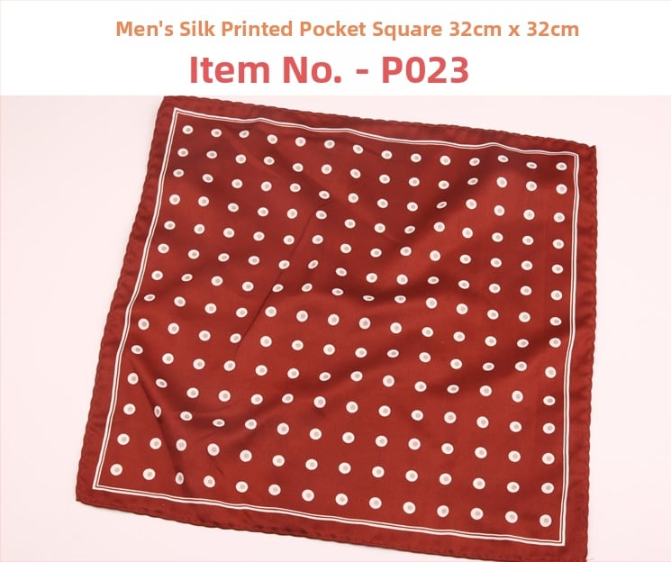 Μαντήλι τσέπης για άνδρες | Πολυεστερικό νήμα | Λουλουδάτο μοτίβο | Χαλαρό στυλ