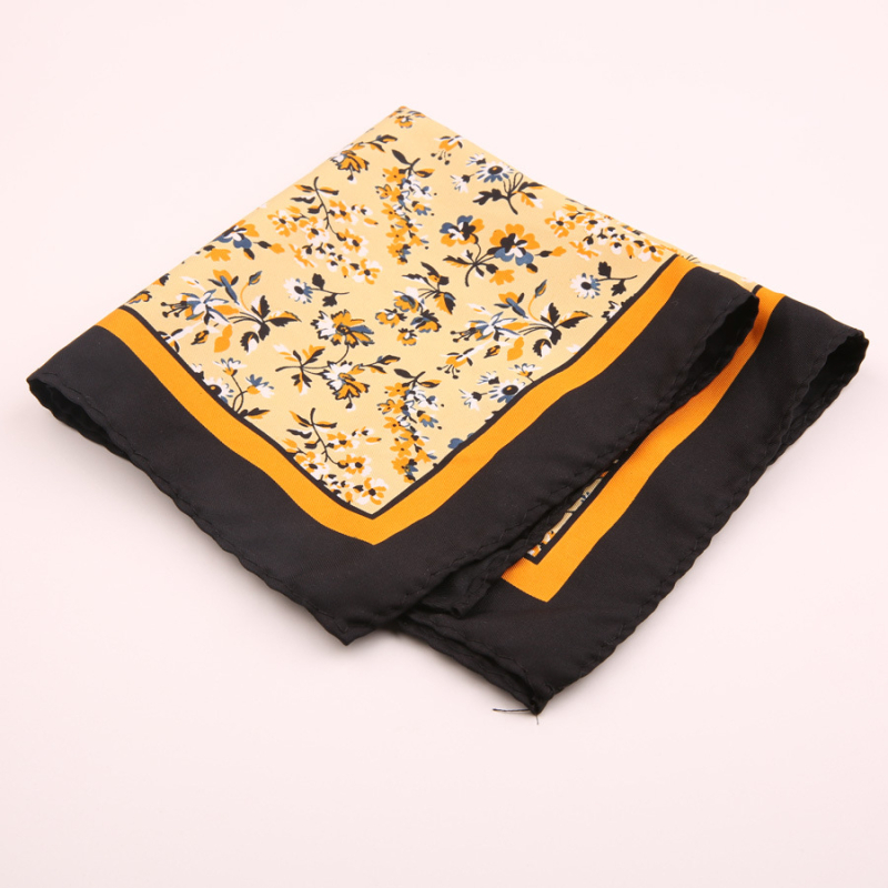 Μαντήλι τσέπης για άνδρες | Πολυεστερικό νήμα | Λουλουδάτο μοτίβο | Χαλαρό στυλ