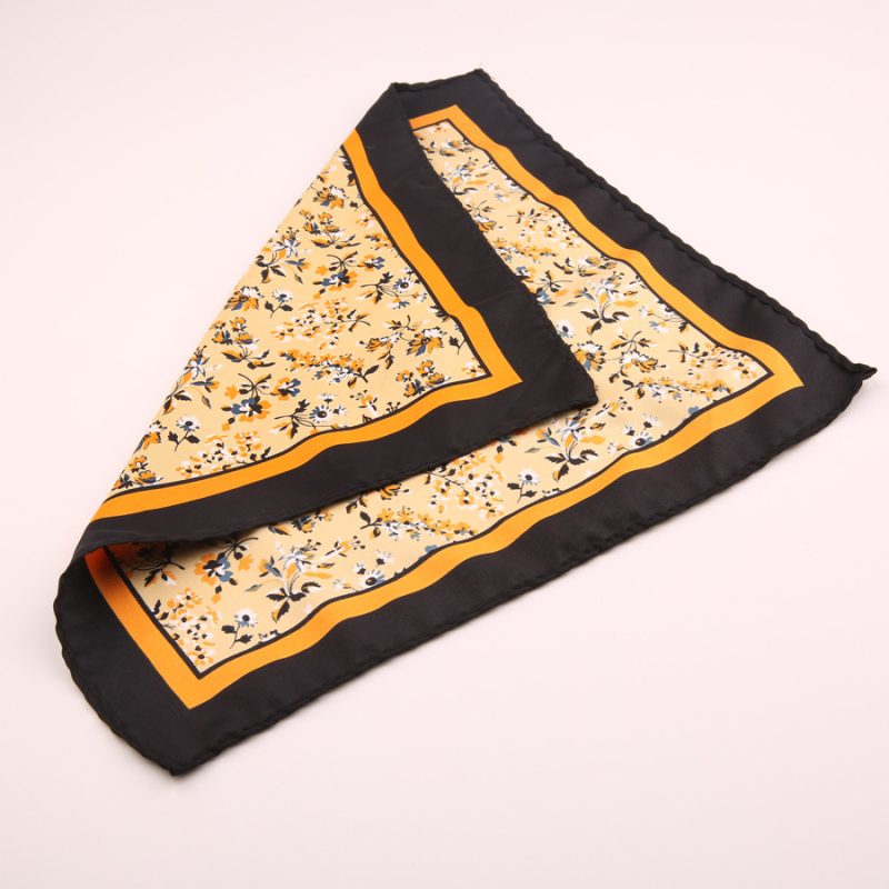 Μαντήλι τσέπης για άνδρες | Πολυεστερικό νήμα | Λουλουδάτο μοτίβο | Χαλαρό στυλ